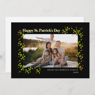 Tarjeta Festiva Minimalist lucky shamrock st. Patrick's Day Photo