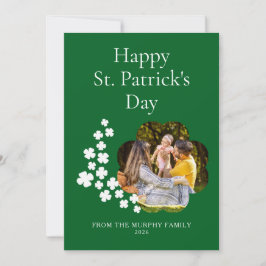 Tarjeta Festiva Minimalist lucky shamrock st. Patrick's Day Photo