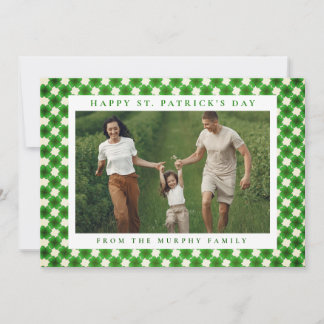 Tarjeta Festiva Minimalist lucky shamrock st. Patrick's Day Photo