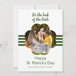 Tarjeta Festiva Minimalist lucky shamrock st. Patrick's Day Photo