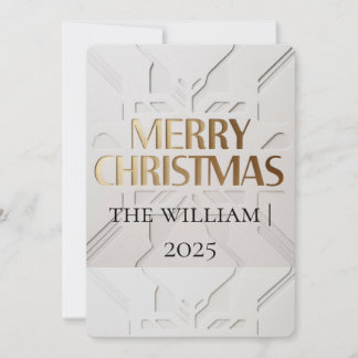 Tarjeta Festiva Minimalist Modern Merry Christmas Card