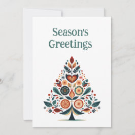 Tarjeta Festiva Minimalista escandinavo de hidrógeno personalizabl