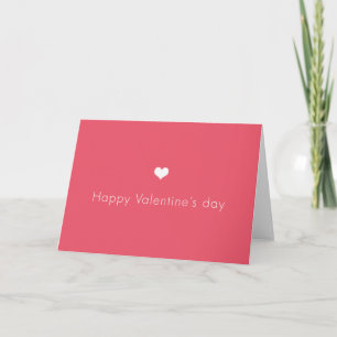 Tarjeta Festiva minimalista Feliz Día de San Valentín