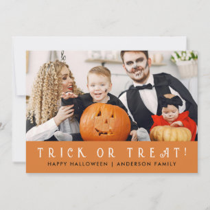 Tarjeta Festiva Mínimalista Moderna Espeluznante Feliz Halloween 1