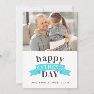 Tarjeta Festiva Minimalista moderno feliz Día de los Padres 1 foto