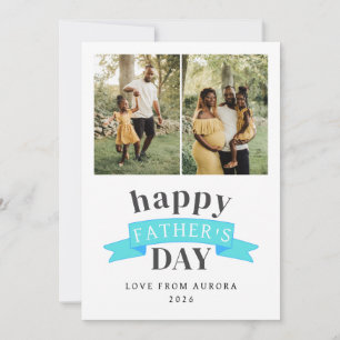 Tarjeta Festiva Minimalista moderno feliz Día de los Padres 3 Foto