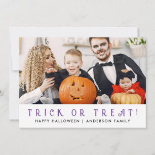 Tarjeta Festiva Minimalista moderno Spooky Happy Halloween 1 Photo