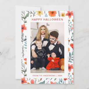 Tarjeta Festiva Minimalista moderno Spooky Happy Halloween 1 Photo