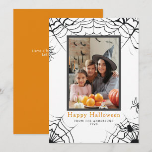 Tarjeta Festiva Minimalista moderno Spooky Happy Halloween 1 Photo