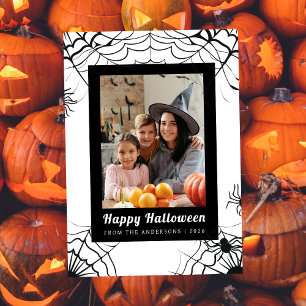 Tarjeta Festiva Minimalista moderno Spooky Happy Halloween 1 Photo