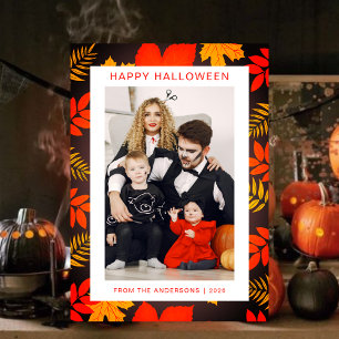 Tarjeta Festiva Minimalista moderno Spooky Happy Halloween 1 Photo
