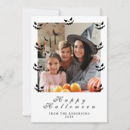 Tarjeta Festiva Minimalista moderno Spooky Happy Halloween 1 Photo