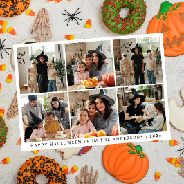 Tarjeta Festiva Minimalista moderno Spooky Happy Halloween 6 Photo