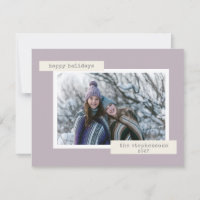Minimalista Retro Pastel Lila Foto Personalizada
