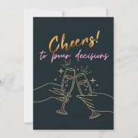Minimalistas y elegantes saludos de oro para tomar