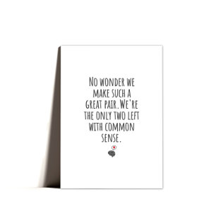 Tarjeta Festiva Mínimo Punny Feliz Día de San Valentín