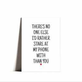 Tarjeta Festiva Mínimo Punny Feliz Día de San Valentín