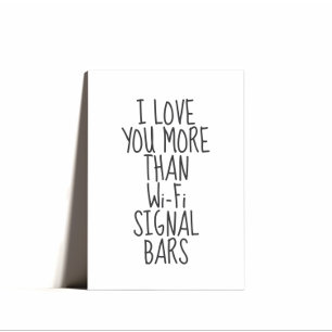 Tarjeta Festiva Mínimo Punny Feliz Día de San Valentín