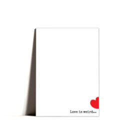 Tarjeta Festiva Mínimo Quirky Feliz Día de San Valentín