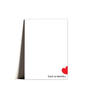 Tarjeta Festiva Mínimo Quirky Feliz Día de San Valentín