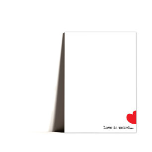 Tarjeta Festiva Mínimo Quirky Feliz Día de San Valentín