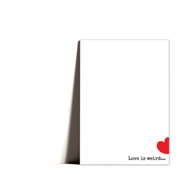 Tarjeta Festiva Mínimo Quirky Feliz Día de San Valentín (Subido por el creador)