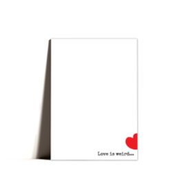 Tarjeta Festiva Mínimo Quirky Feliz Día de San Valentín