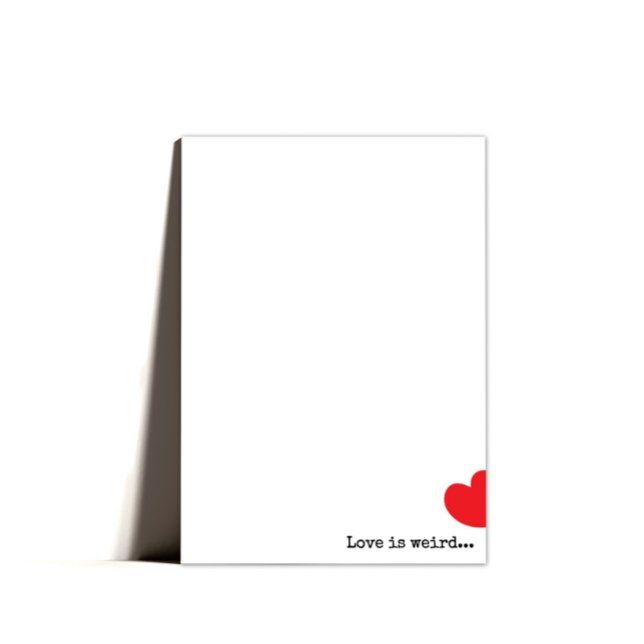 Tarjeta Festiva Mínimo Quirky Feliz Día de San Valentín (Subido por el creador)