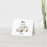 Minivan Mamá Día de la Madre Cute Mejor Mamá