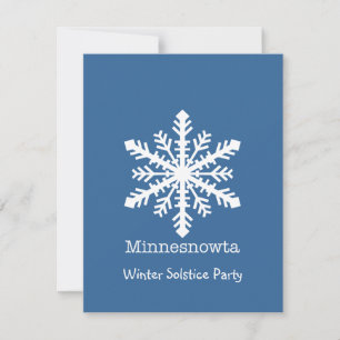 Tarjeta Festiva Minnesnowta Snowflake