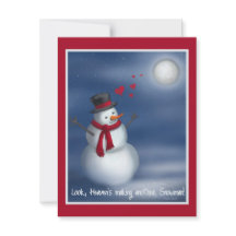 Mira, el cielo hace otro hombre de nieve