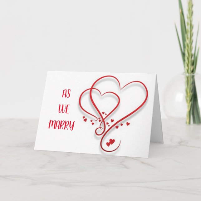 TARJETA FESTIVA **MIS OJOS SIEMPRE BUSCAN MI AMOR** BODA (Anverso)