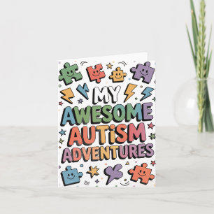 Tarjeta Festiva Mis Ventajas Increíbles de Autismo