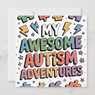 Tarjeta Festiva Mis Ventajas Increíbles de Autismo
