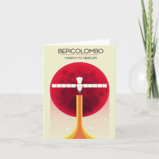 Tarjeta Festiva Misión BepiColombo a Mercurio