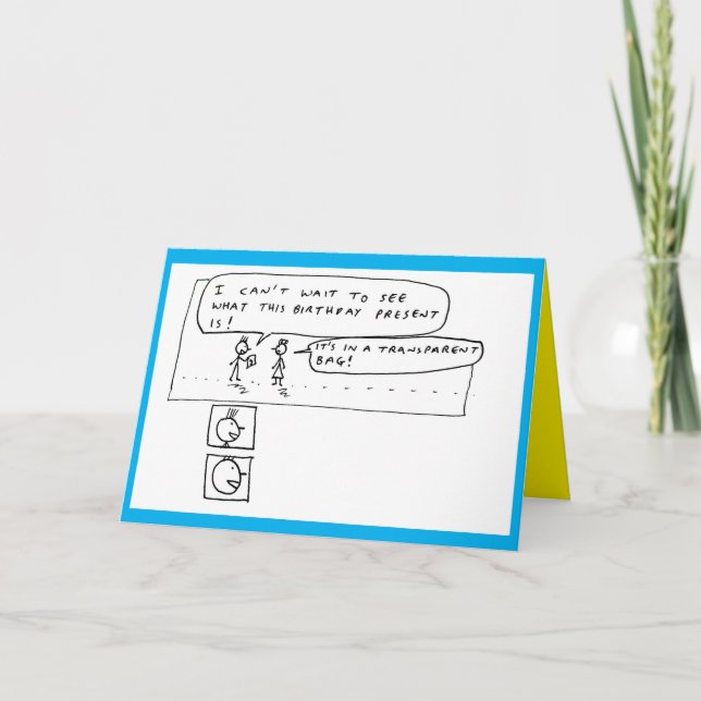 Tarjeta Festiva Misterioso regalo sorpresa personalizado de cumple (Anverso)