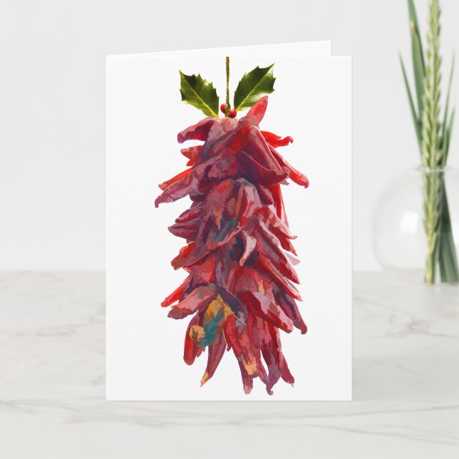 Tarjeta Festiva Mistletoe del Suroeste (Anverso)