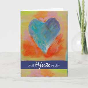Tarjeta Festiva Mit Hjerte er dit My Heart is Your