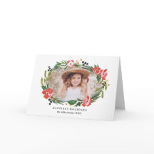 Moda acuarela Floral Holiday Foto