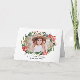 Tarjeta Festiva Moda acuarela Floral Holiday Foto