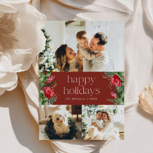 Tarjeta Festiva Moda Borgoña Agua verde 3 Foto