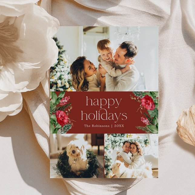 Tarjeta Festiva Moda Borgoña Agua verde 3 Foto (Subido por el creador)