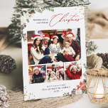Tarjeta Festiva Moda de invierno Floral Botánica 4 Navidades de fo<br><div class="desc">Enviando sus saludos de la temporada con esta "Tarjeta de Festividad para Navidades de Fotos Botánicos de la Moda de Invierno". (1) Para una mayor personalización, haga clic en el enlace "personalizar adicional" y utilice nuestra herramienta de diseño para modificar esta plantilla. (2) Si prefiere papeles más gruesos / Acabado...</div>
