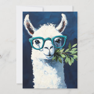Tarjeta Festiva Moda de Llama Inteligente