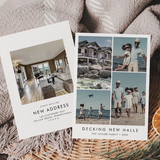 Tarjeta Festiva Moda Decoración Nuevas Salas Nueva Dirección Navid (Subido por el creador)