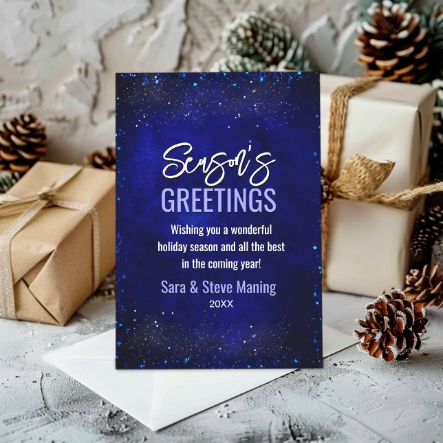 Tarjeta Festiva Moda elegante Navidades purpurinas de imitación az (Subido por el creador)