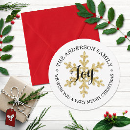 Tarjeta Festiva Moda Festiva Snowflake