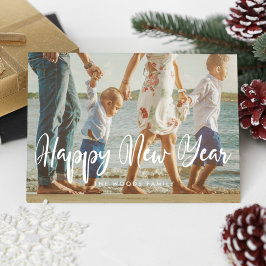 Tarjeta Festiva Moda moderna Feliz Año Nuevo foto