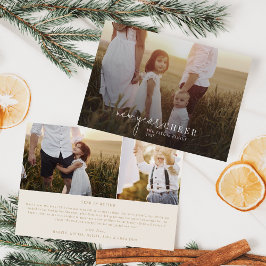 Tarjeta Festiva Moda moderna | Noticias de Año Nuevo sobre la Oro