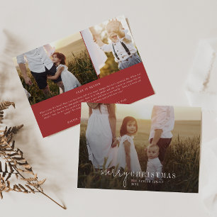Tarjeta Festiva Moda moderna Noticias de Navidades de Red Photo